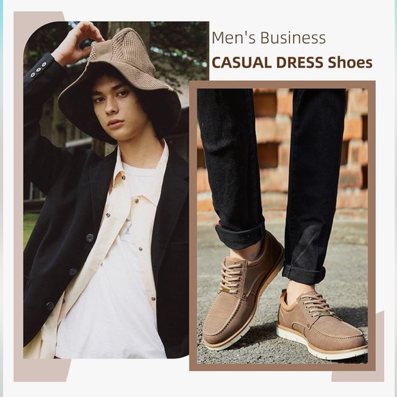 Kkyc Men's Shoes Comfortable Casual Shoes Slip on Lace up Shoes/size 7 - Picture 4 of 11